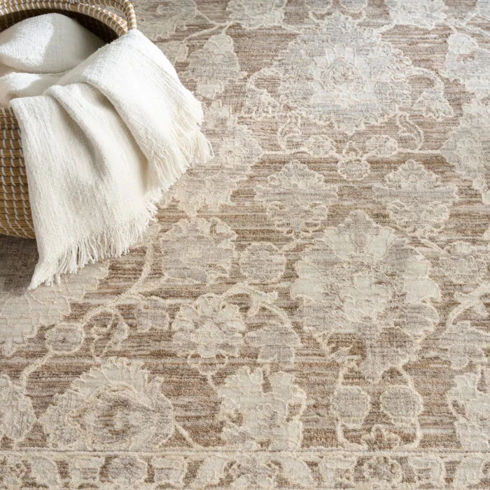 Nourison Shadows Ivory Mocha SHW03 4 ft. X 6 ft. Rect. Rug