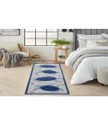Nourison Aloha Navy Blue ALH27 2 ft. 3 in. X 8 ft. Rectangle Rug