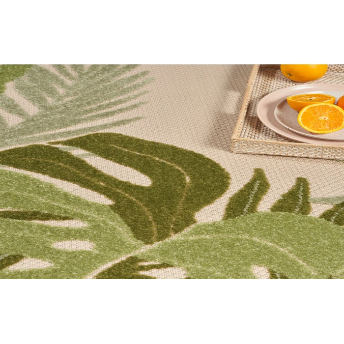 Nourison Aloha Ivory Green ALH40 6 ft. X 9 ft. Rectangle Rug