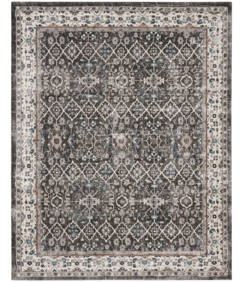 Kathy Ireland American Manor Area Rug AMR01 Grey/Ivory 7'10" x 9'10"