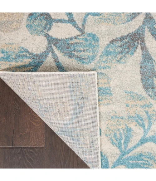 Nourison Tranquil Area Rug TRA03-Ivory/Turquoise