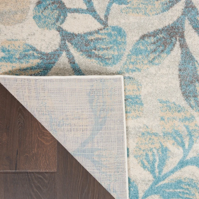 Nourison Tranquil Area Rug TRA03-Ivory/Turquoise