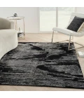 Michael Amini Ma30 Star Area Rug SMR02 Black Ivory 5'3" x 7'3"