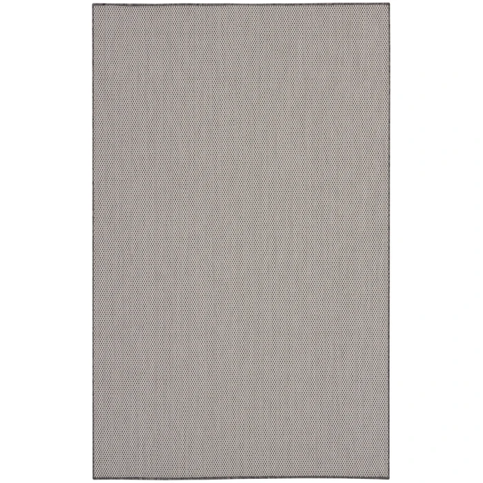 Nourison Courtyard Ivory/Charcoal COU01 6 ft. Square Rug
