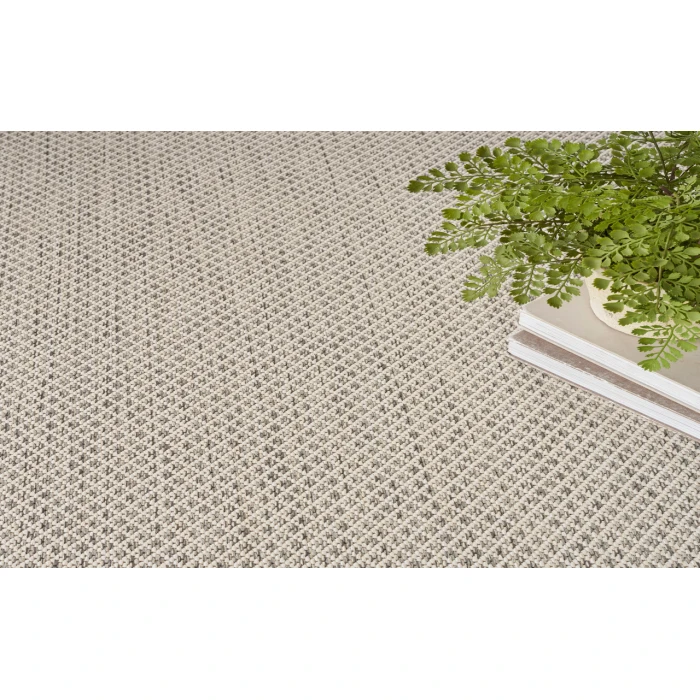 Nourison Courtyard Ivory/Silver COU01 8 ft. Round Rug