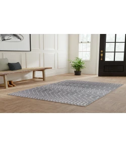 Nourison Home Astra Machine Washable ASW10 Denim 5 ft. 3 in. X 7 ft. Area Rug