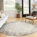 Nourison Elation Area Rug ETN05 Ivory Grey