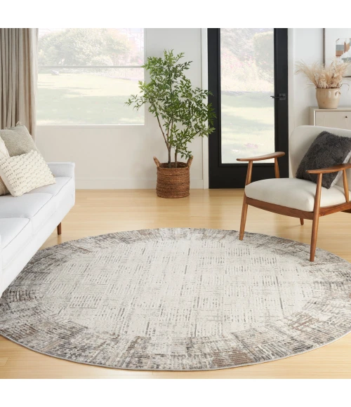 Nourison Elation Area Rug ETN05 Ivory Grey
