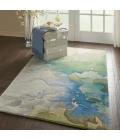 Nourison Prismatic Area Rug PRS16 Seafoam 3'9" x 5'9"