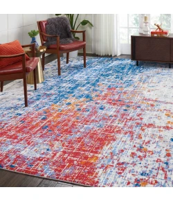 Nourison Home Twilight TWI25 Red/Blue 8 ft. 6 in. X 11 ft. 6 in. Area Rug