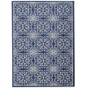 Nourison Home Jubilant JUB06 Navy Ivory 5 ft. 3 in. X 7 ft. 3 in. Area Rug