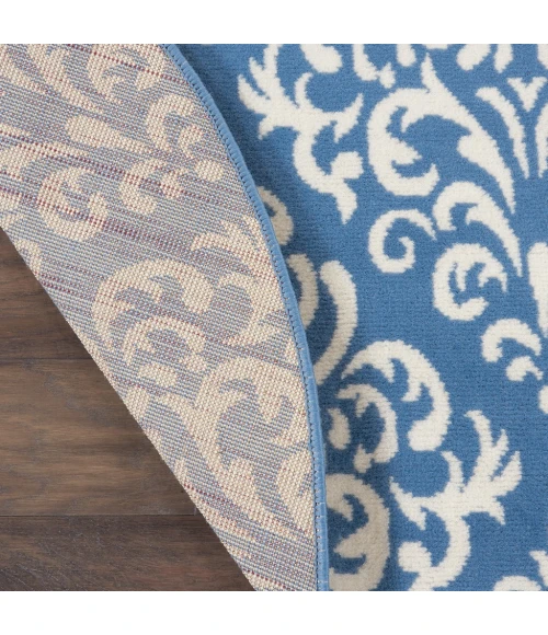Nourison Grafix Round Area Rug GRF06-Blue
