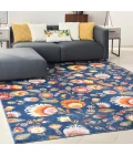Nourison Allur Area Rug ALR08-Navy Multicolor