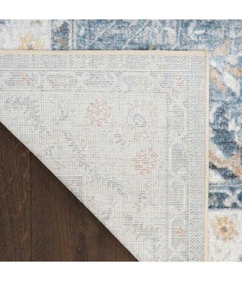 Nourison Astra Machine Washable Blue ASW20 5 ft. 3 in. X 7 ft. Rect. Rug