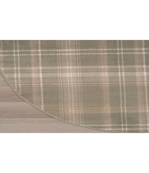 Nourison Grafix Olive GRF03 4 ft. Round Rug