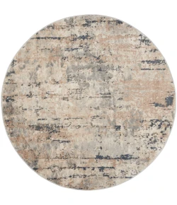Nourison Home Quarry QUA01 Beige Grey 5 ft. 3 in. Round Area Rug