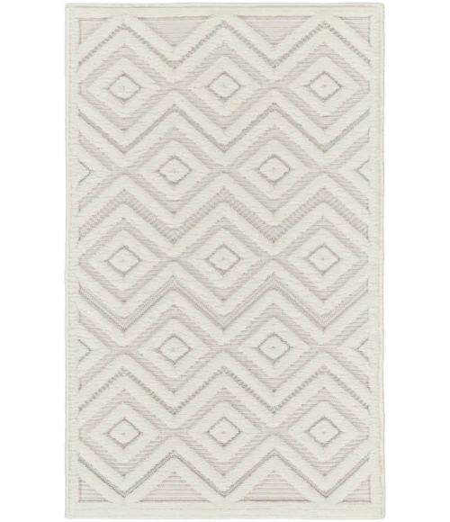Nourison Versatile Ivory White NRV01 3 ft. X 5 ft. Rectangle Rug
