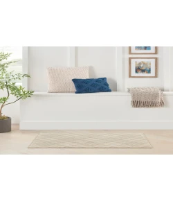 Nourison Home Accent Decor/Xmas 180JP Beige 2 ft. X 3 ft. Area Rug