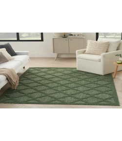 Nourison Home Easy Care NES01 Green 4 ft. X 6 ft. Area Rug