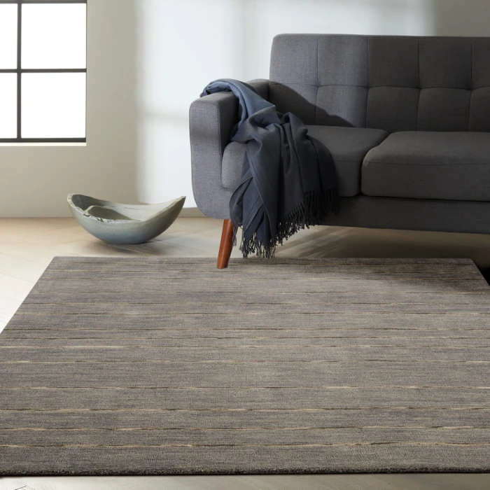 Calvin Klein Halo Area Rug HAL01 Charcoal