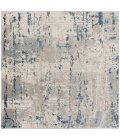 Nourison Quarry Ivory Grey Blue QUA01 4 ft. X Square Rug