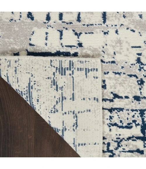Nourison Twilight Area Rug TWI10 Ivory/Navy 9'9" x 13'9"