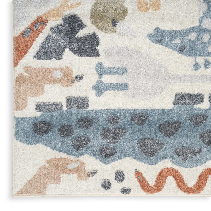 Nourison Astra Machine Washable Area Rug ASW01 Ivory
