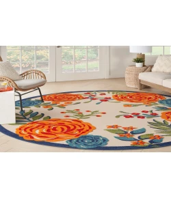 Nourison Home Aloha ALH32 Multicolor 7 ft. 10 in. Round Area Rug