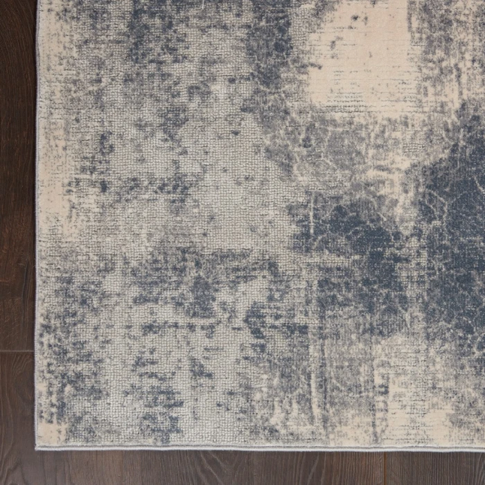 Nourison Rustic Textures Area Rug RUS02-Blue/Ivory