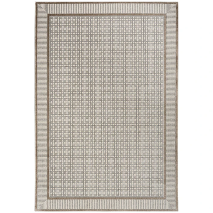 Nourison Home Nordic Ivory Grey NRC03 4 ft. X 6 ft. Rectangle Rug