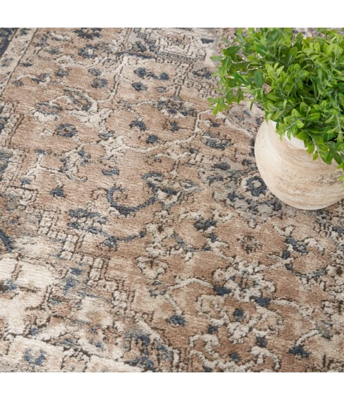 Nourison Quarry Beige Grey QUA05 4 ft. X 6 ft. Rect. Rug