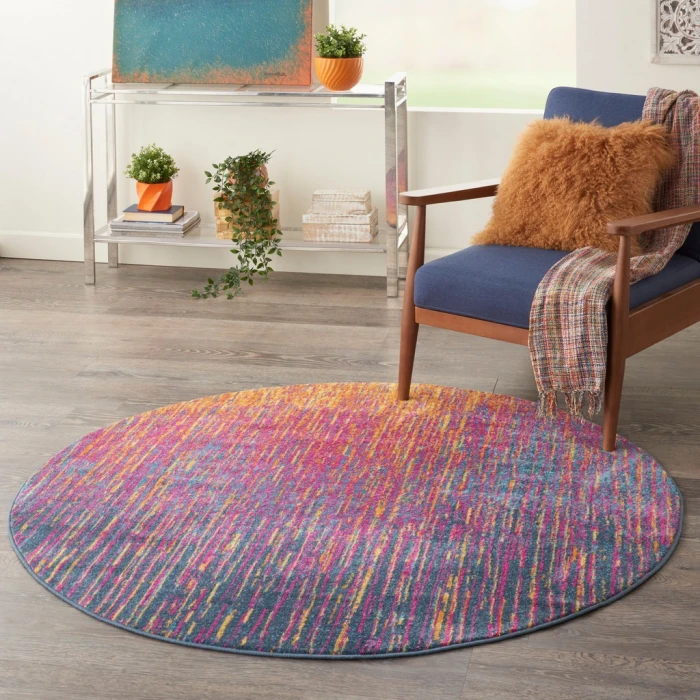 Nourison Passion Round Area Rug PSN09-Multicolor