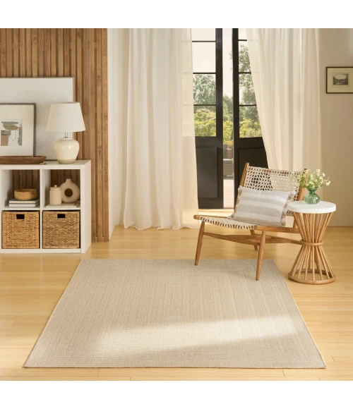 Nourison Tulum Cream TLM04 5 ft. 3 in. X 7 ft. Rect. Rug