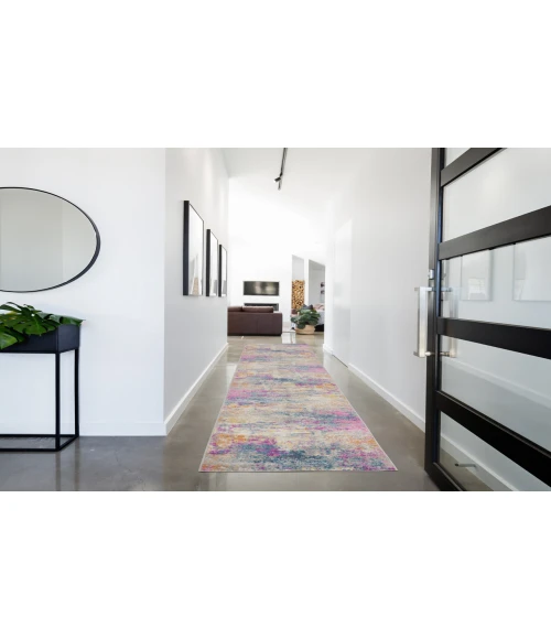 Nourison Passion Ivory Multicolor PSN36 2 ft. 2 in. X 16 ft. Rectangle Rug