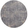 Nourison Home Rustic Textures RUS06 Grey Beige 5 ft. 3 in. Round Area Rug