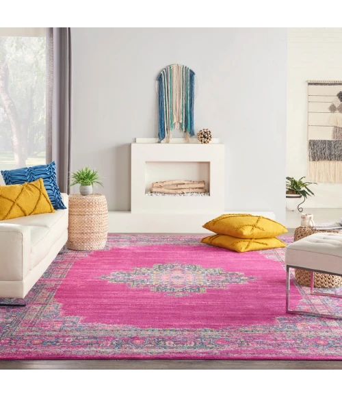 Nourison Passion Area Rug PSN03 Fuchsia 12' x 18'