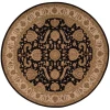 Nourison Home Heritage Hall Black HE19 9ft. x Round Round Rug