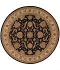 Nourison Home Heritage Hall Black HE19 9ft. x Round Round Rug