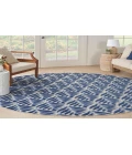 Nourison Aloha Blue ALH35 7’10” Round Rug