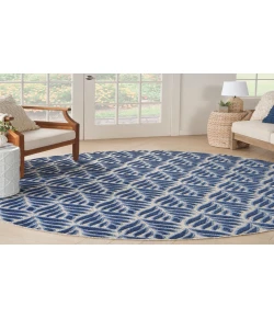 Nourison Home Aloha ALH35 Blue 7 ft. 10 in. Round Area Rug