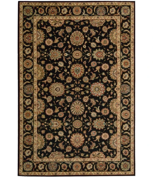 Nourison Home Living Treasures Black LI05 5ft.6in. x 8ft.3in. Rect. Rug