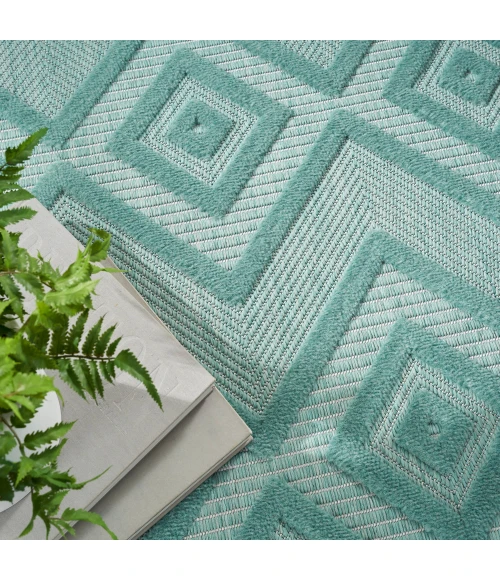Nourison Versatile Area Rug NRV01 Aqua/Teal