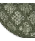Nourison Home Easy Care Green NES01 4 ft. Round Rug
