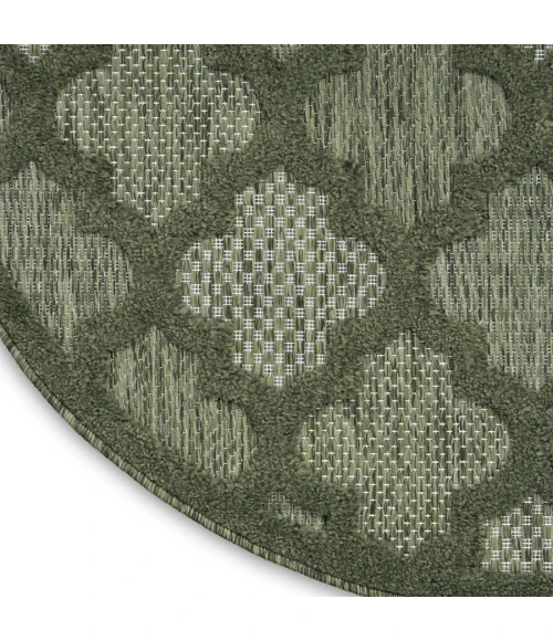 Nourison Home Easy Care Green NES01 4 ft. Round Rug