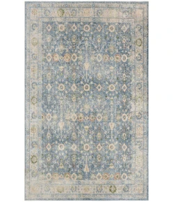 Nourison Home Astra Machine Washable ASW16 Teal Beige 5 ft. 3 in. X 7 ft. Area Rug