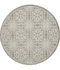 Nourison Jubilant Round Area Rug JUB06-Ivory/Grey