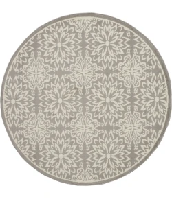 Nourison Home Jubilant JUB06 Ivory Grey 5 ft. 3 in. Round Area Rug