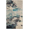 Nourison Home Celestial CES02 Ivory Teal Blue 2 ft. 2 in. X 3 ft. 9 in. Area Rug