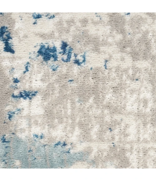 Nourison Quarry Ivory Grey Blue QUA01 10 ft. X 14 ft. Rect. Rug
