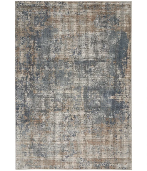 Nourison Quarry Blue Beige QUA02 4 ft. X 6 ft. Rect. Rug